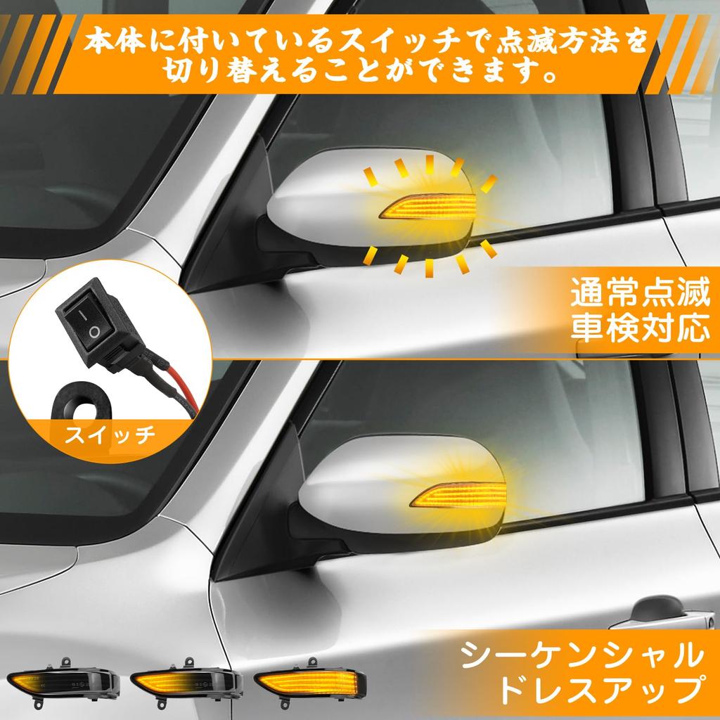 GemPro Legacy Outback Side Mirror Sequential and for Forester SH Series Legacy LED Vehicle Inspection Compliant Lights, Flashing, Outback, Flowing,