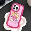 Sakura Uta Cure Idol Wavy Edge TPU Mobile Phone Case for iPhone 17 16 15 14 13 12 11 Air Pro Max Plus Colorful Cover