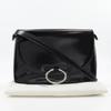 Prada One Belt Shoulder Bag Black Patent Leather Women Used