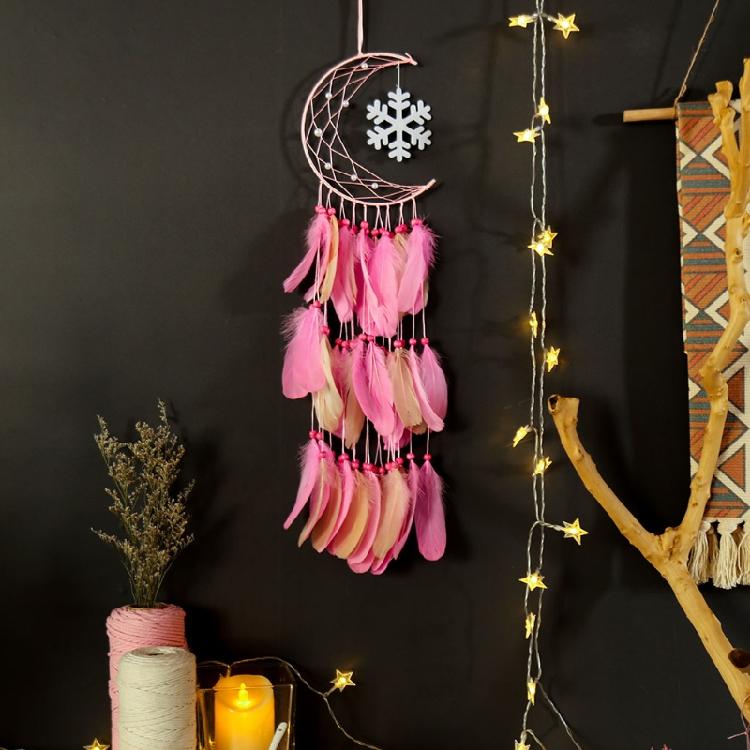 Makramee Liebesherz Sterne Mond Reifen DIY Traumfänger Rahmen Kreis Ring Metall