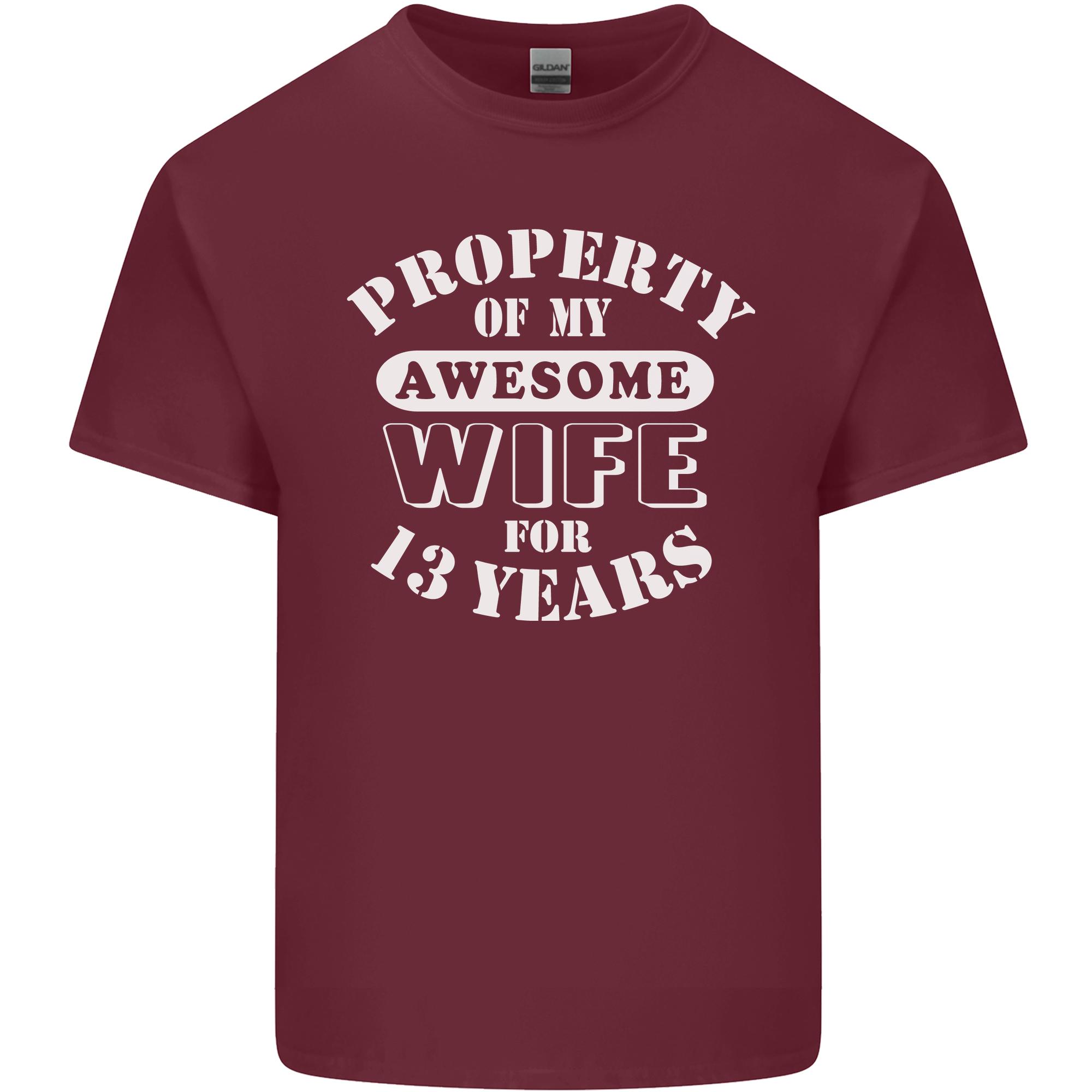 13 Year Wedding Anniversary 13th Funny Wife Unisexs Light Cotton TShirt S