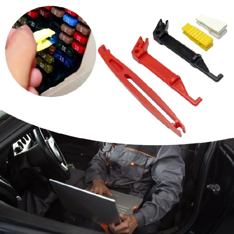 Packung mit 5 Auto-Sicherungsziehern Auto-Sicherungen Ziehwerkzeuge Set für Langlebigkeit & Effiziente Stromkreiswartung