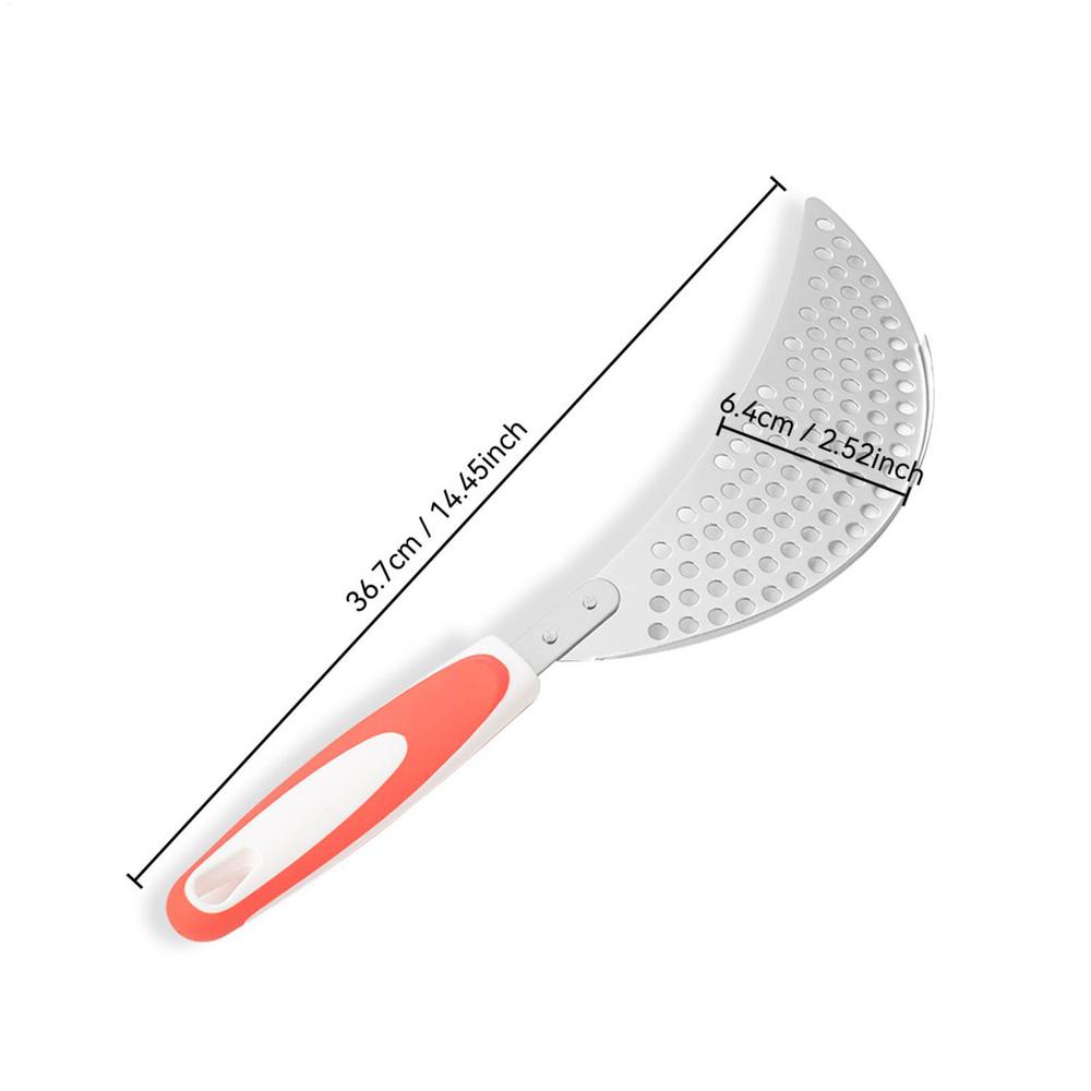 Skimmer Spoon Stainless Steel Skimmer Scoop Dishwasher Safe Drainer Draining Tool For Cooking Frying Kitchen Restaurant Dorm