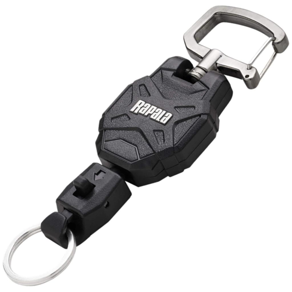 Rapala Small Retractable Lanyard, 85cm, Black, RCDRL3BK