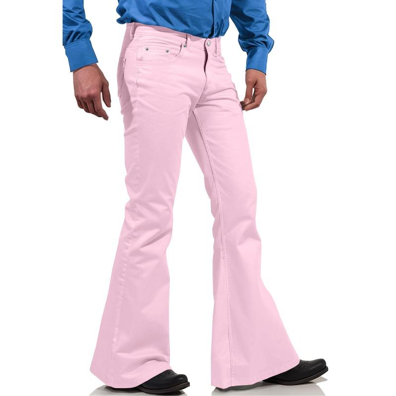 GMXIA Men's Fashion Casual Solid Color Print Pants & Capris