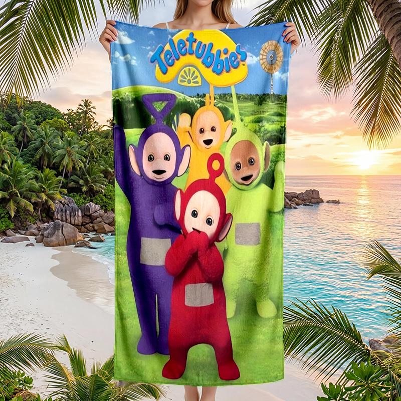 Teletubbies Fashion Beach Towel: Ideal for Summer Adventures Soft, absorbent and quick drying suitable for swimming and bathing