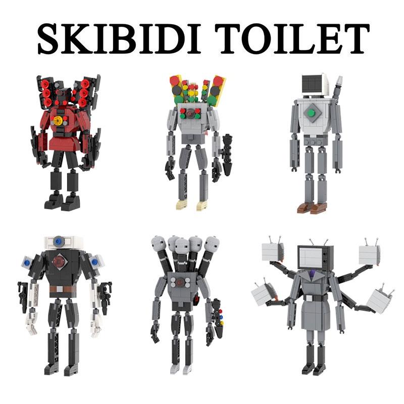 Moc Skibidi Toilet Vs. Speaker Tv Building Blocks Plastic Diy Toy Set Pieces)