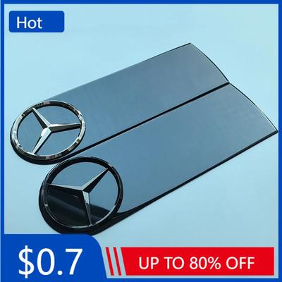 Car Sticker Black Soft Rubber Sticker 3D Star Badge for Mercedes Benz W463 G500 G550 G55 G63 Car Trunk Spare Tire Shiled Cover S