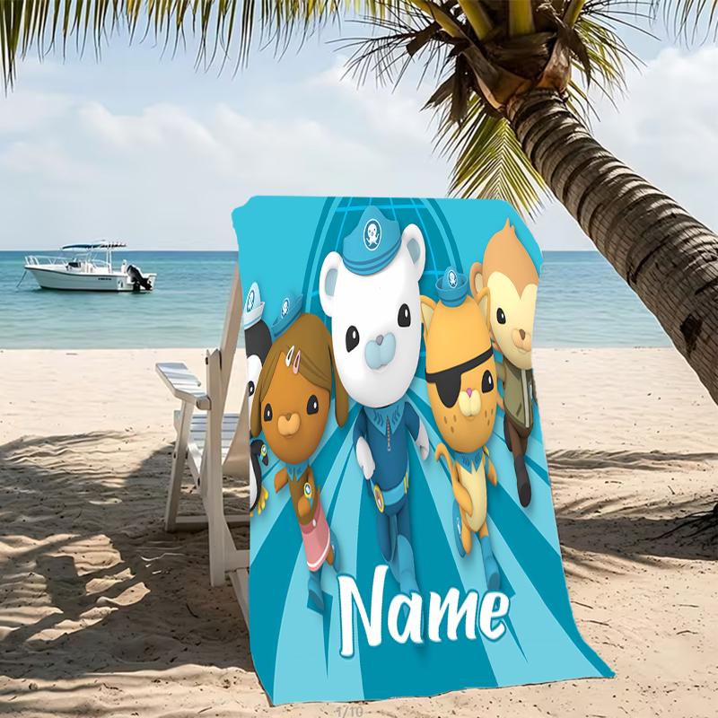 Customizable Personalized Beach Towels Octonauts Themed designs.Suitable for the Beach, Yoga, Sports;ideal As Beach Accessories