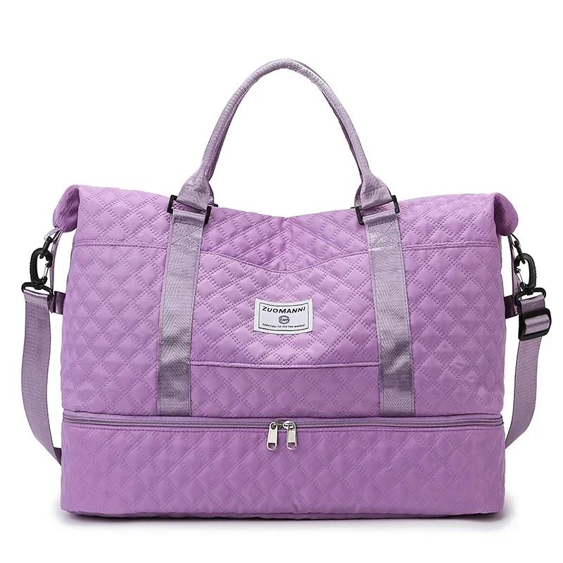 Monochromatic Sewing Line with Zipper High-Quality Bags Casual Travel Oxford Bags Large Capacity Fashion