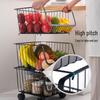 Multi-Layer Kitchen Vegetable & Fruit Storage Trolley