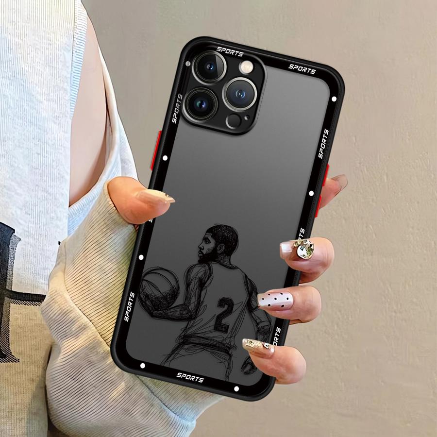 Funda Back Phone Cover Case for iPhone 17 Pro Max 11 Air 16 Plus 14 XS XR 7 8 SE 15 12 13 Mini Cartoon Basketball Star Sports