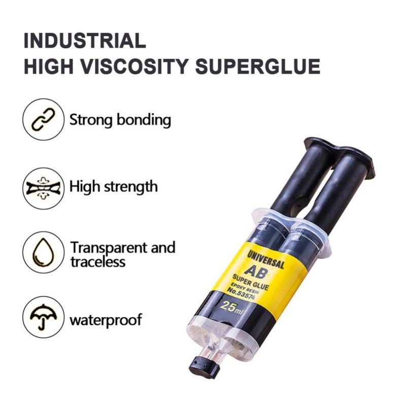 4ml/25ml 2 Minutes Curing Super Liquid AB Glue For Office Home Supply Glass Metal Rubber Waterproof Strong Adhesive Glue