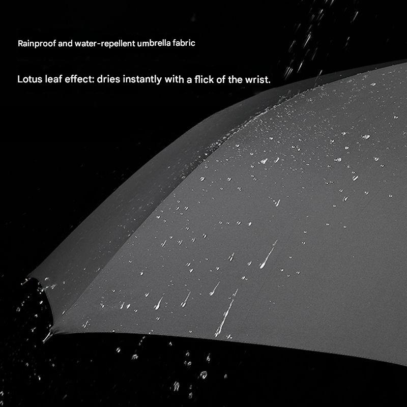 Light Luxury Long Wooden Handle Umbrella Enlarged Thickened Reinforcement Windproof Straight Handle Business Golf Umbrella