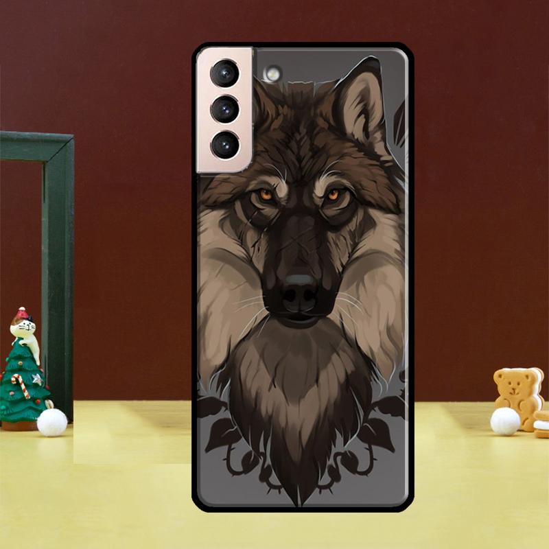 

Wolf Art Phone Case For Samsung Galaxy S25 Ultra S20 S21 S22 S23 S24 FE S9 S10 Plus S24 Ultra Cover Galaxy S20