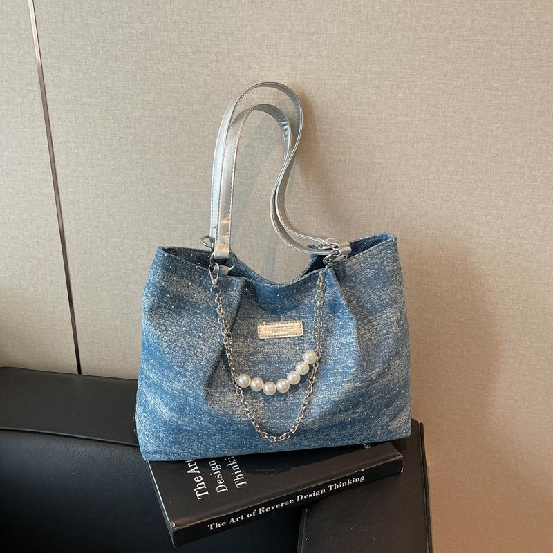 Commuting To Work Large Capacity New Summer Chain Simple Retro Fashion Casual Shoulder Tote Bag