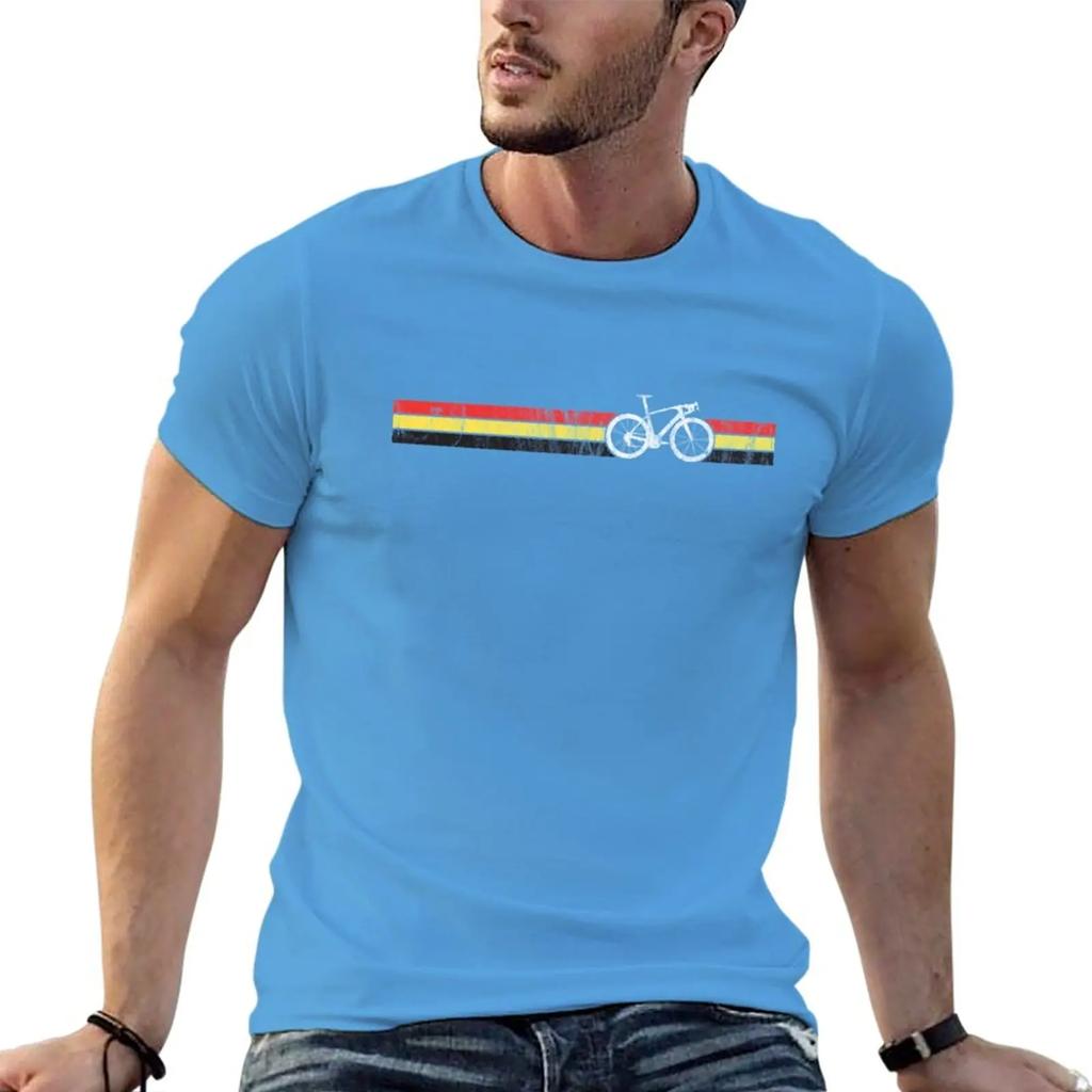 New Belgian Cyclist Bike Racing Belgium Flag Cycling T-Shirt Anime Clothes Short T-shirt T Shirts for Men Cotton