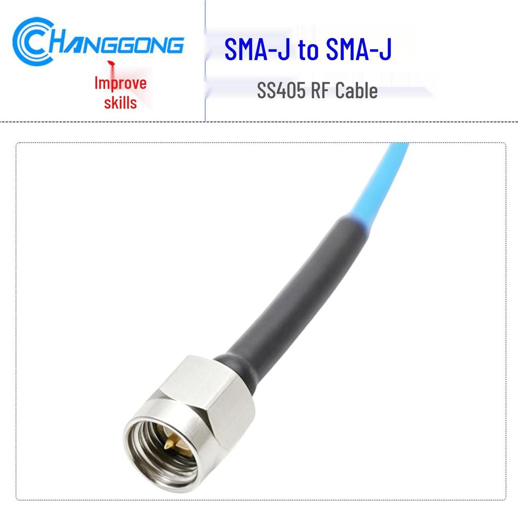 18GHz High-Frequency SS405 Cable SMA Male to Male Stainless Steel