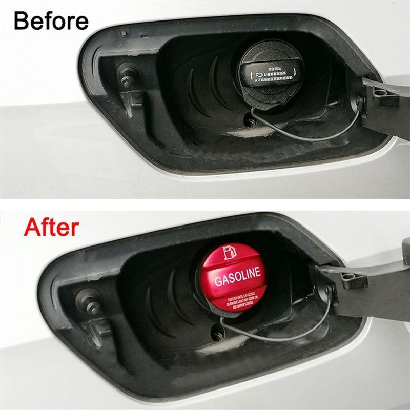 Leading-Aluminum Fuel Tank Caps Trim For VW Golf 7 7.5 Golf 8 MK7 MK8 2015-2023 Decoration Oil Filler Cover