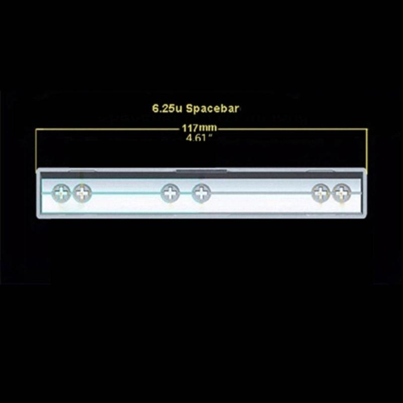 8Pcs DIY Personalizeds Keycaps 5Side Dyes-SUB 6.25u Space Bar Original Profile for Gaming Mechanical Keyboards