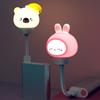 LED Chlidren USB Night Light Cute Cartoon Night Lamp Bear Rabbit Cat Duck for Baby Kid Bedroom Decor Bedside Lamp Christmas Gift