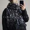 Couple Autumn and Winter Korean Style Warm and Cold proof Tassel Shawl and Scarf for Women