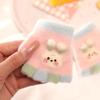 Ye Peng Baby Half-Finger Gloves: Cute Excavator Design for 0-2 Years, Perfect for Autumn and Winter Crawling.