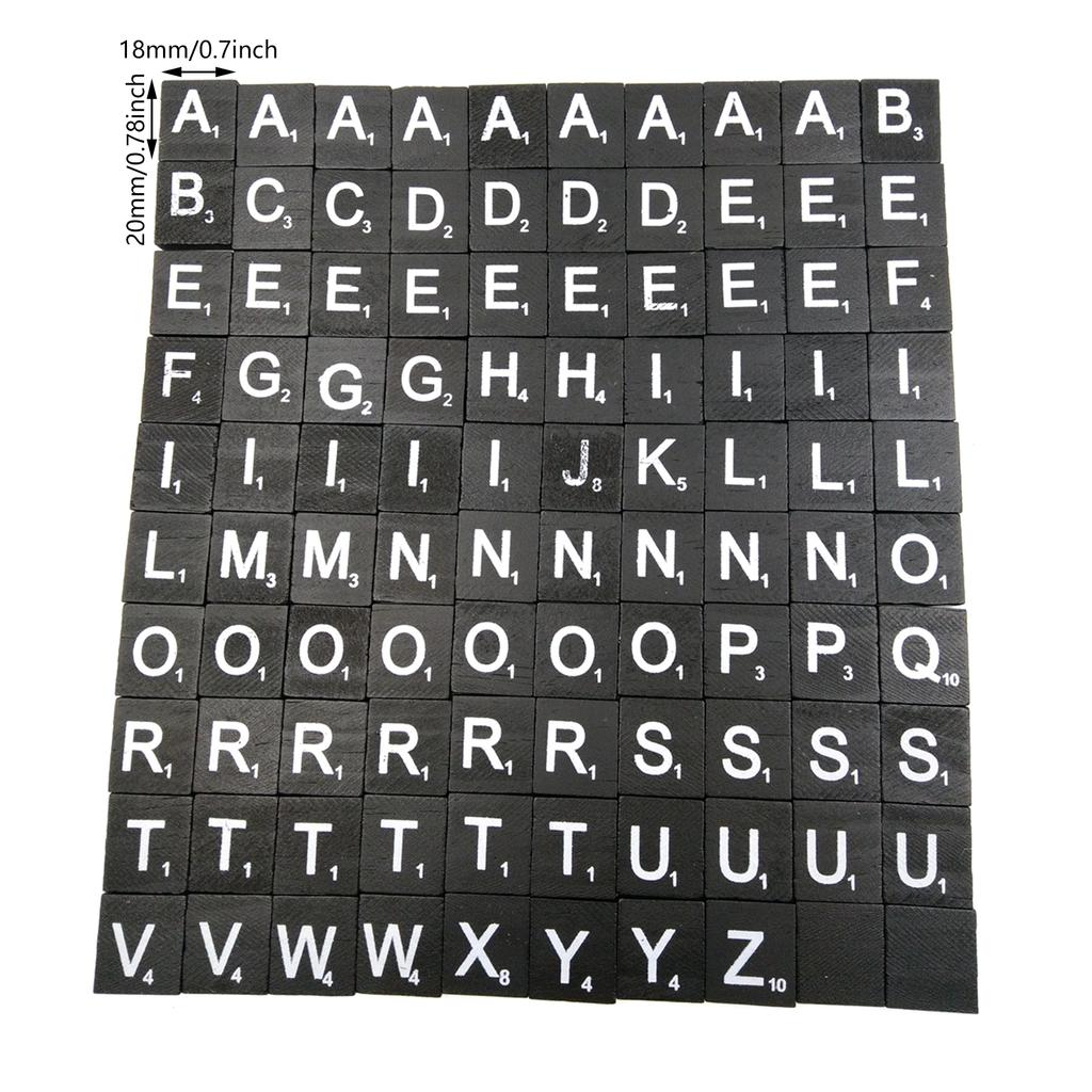 100Pieces Alphabet Letter Block Wood Puzzle Game for Kids and Adult Enhancing Cognitive Skill and Fun Learning Props