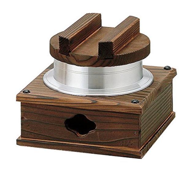 Yamako Burnt Cedar Stand for Kamameshi Rice Cooker 20314
