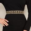 Wedding Full Rhinestone Circle Decor Belt Double Circle Waist Hollow Metal Waist Chains Beach