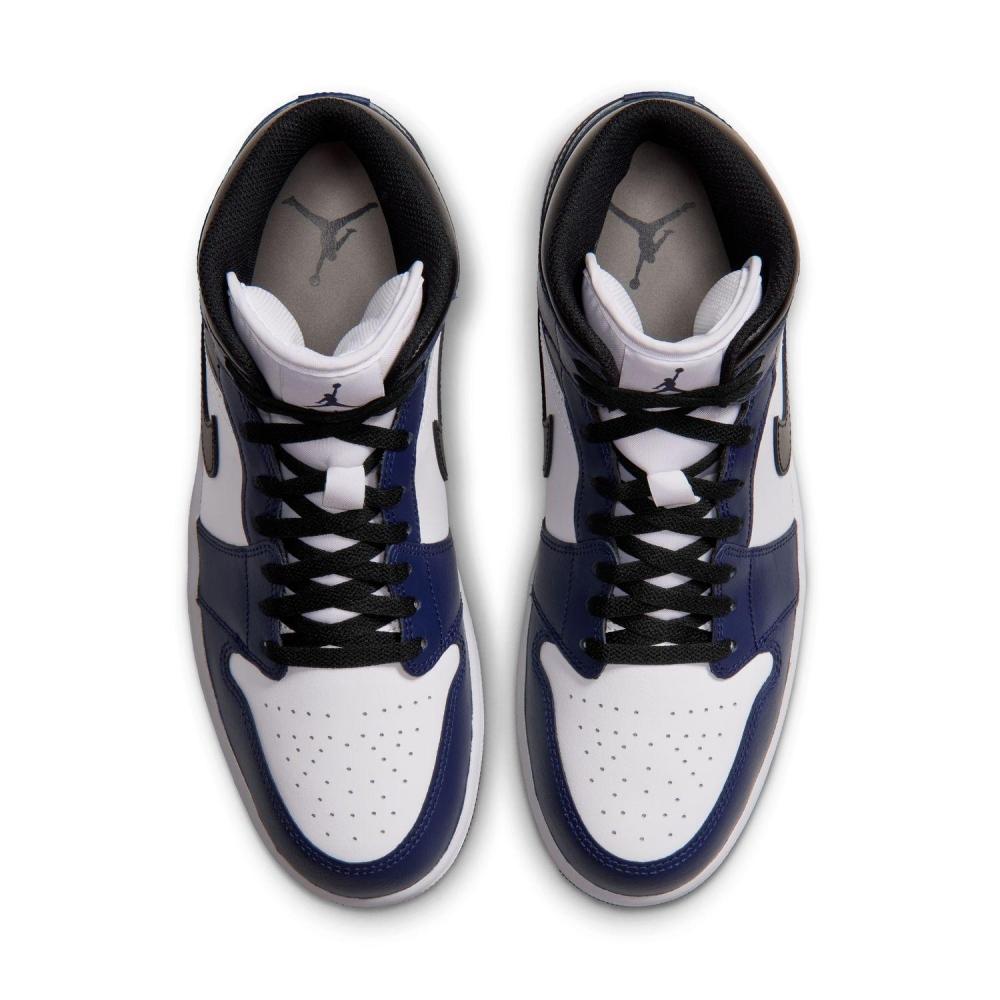 Nike Air Jordan 1 Mid Sneakers 108whiTe T Grey Mdq8426