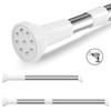 Adjustable Shower Curtain Pole Telescopic Curtain Pole Extendable Curtain Pole Shower Curtain Rod No Drill Curtain Rod