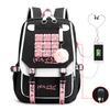 Large Capacity Schoolbag with Shoulder Strap; Student Three-piece Pencil Case Set