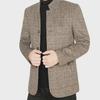 "Men's Woolen Stand Collar Jacket for Spring, Autumn, and Winter - Business Casual Middle-Aged Coat"