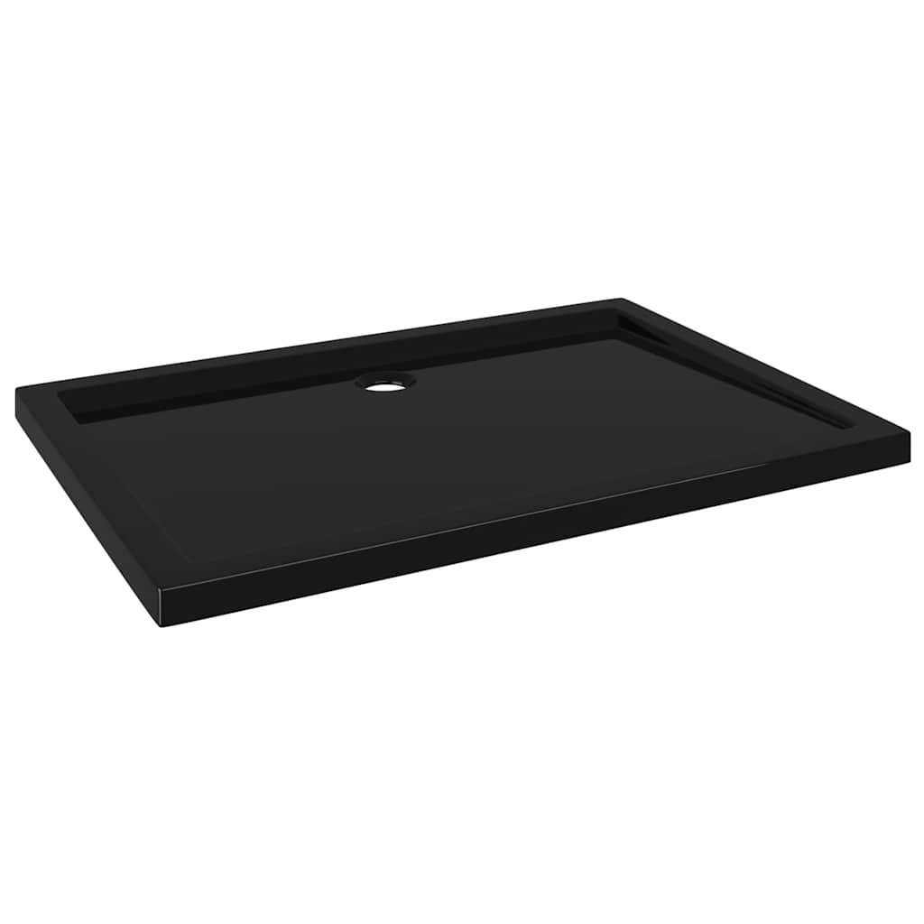 Vidaxl Shower Tray, Rectangular, Abs, Black, 80X110 Cm