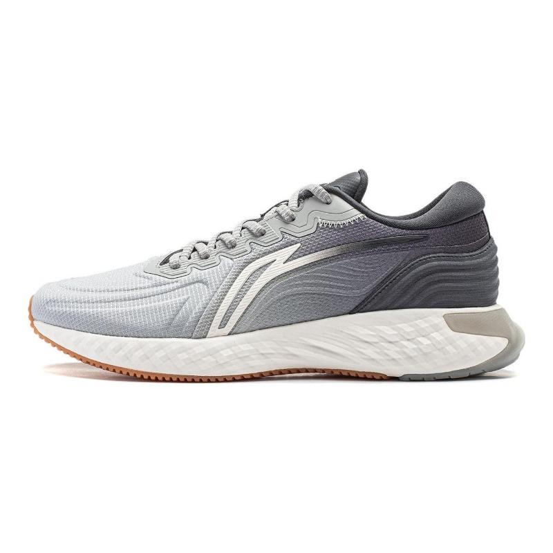Li-Ning Cloud Shield Men Low Top Running Shoes Gray Black ARST057-4 39.5