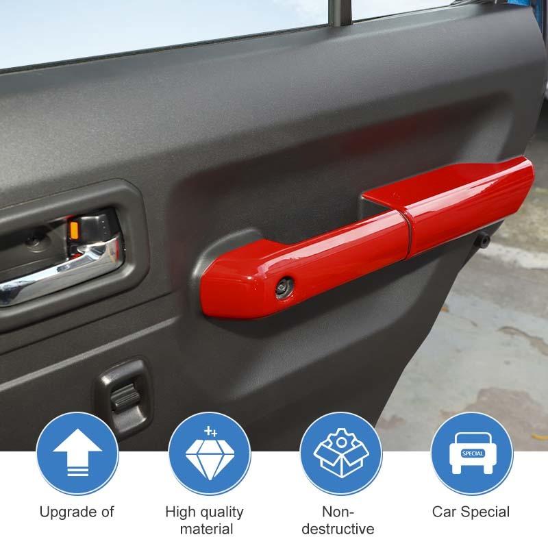 ABS Dveře Vnitřní Loketní Opěrka Panel Dekorace Kryt Nálepka Vhodné Pro Suzuki Jimny 2019 Nahoru 4dveřová Verze Interiérové Doplňky