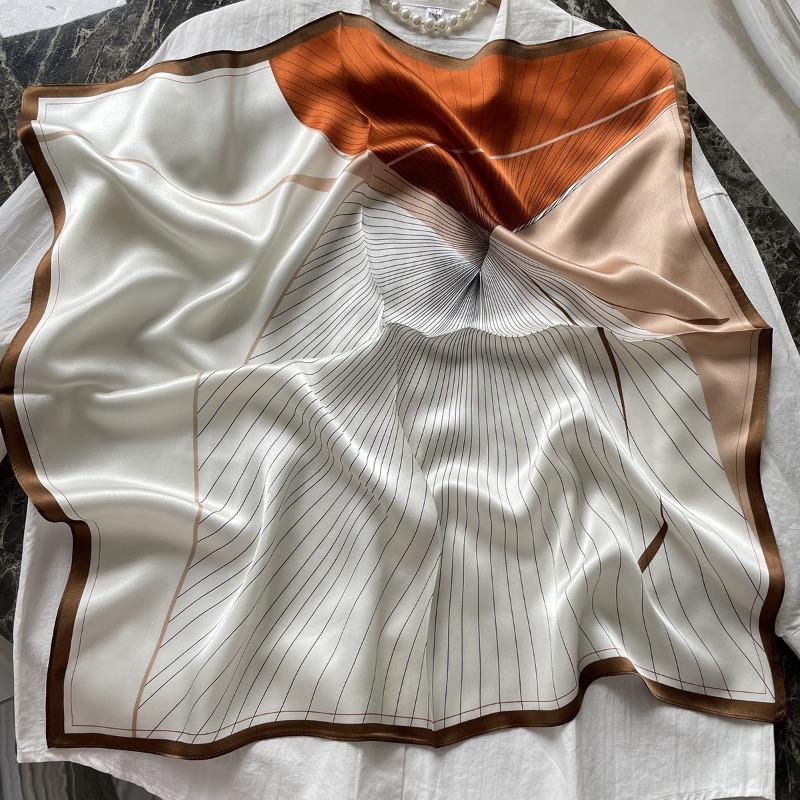 Mary Silk silk scarves women s high-end 100% mulberry silk silk scarves, summer temperament sunscreen scarves silk scarves 65*65cm