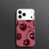 Red cherry design Phone Case case for iPhone17 16 15 14 13 12 11 Pro/ Max/Plus shock-proof rear cover anti-fingerprint