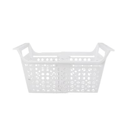 Panier de congélateur coffre Bac organisateur de congélateur profond Extensible PP Charge lourde avec poignée Accessoire de congélateur coffre pour cuisine