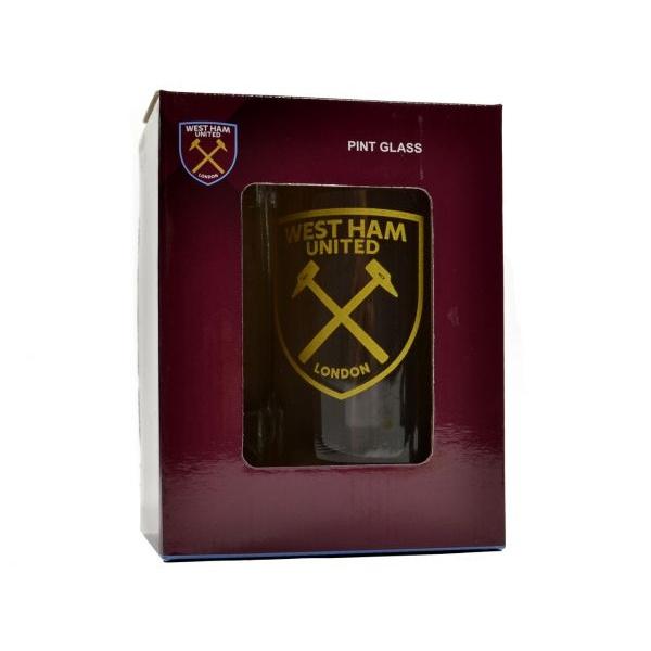 West Ham United FC Stein Pint Glass