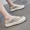 Platform Canvas Shoes Women's 2025 Summer New Versatile Fashion Breathable Casual Board Shoes Show Feet Small Sports Shoes Mesh