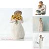 Handmade Imitation Wood Carving Resin Crafts Home Decoration Gift For Couples