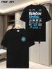 ECKO Graphic Print T-shirt - Summer Short Sleeve Round Neck Casual Tee with Bold Back Design