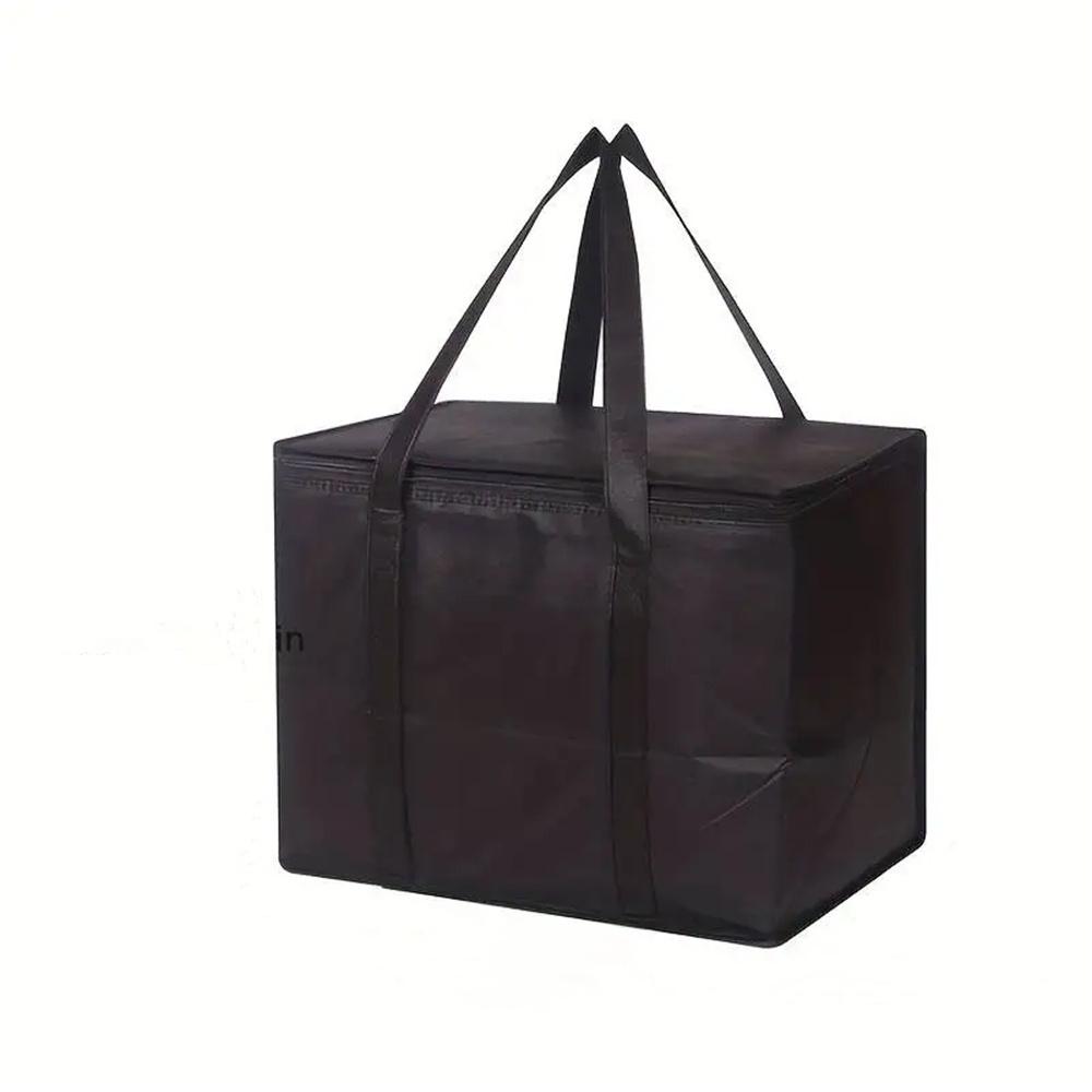 1pc Large Capacity Insulated Grocery Bag 31L Extra Large Travel Lunch Bag Foldable Reusable Soft Cooler Bag For Outdoor Picnic