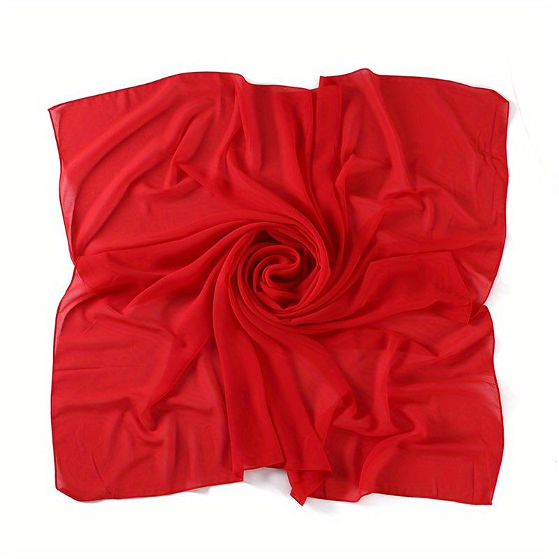 Muslim Chiffon Hijab Scarf for Women Big Solid Color Head Wrap for Women Hijabs Scarves Ladies Muslim Veil Jersey Hijabs Turban