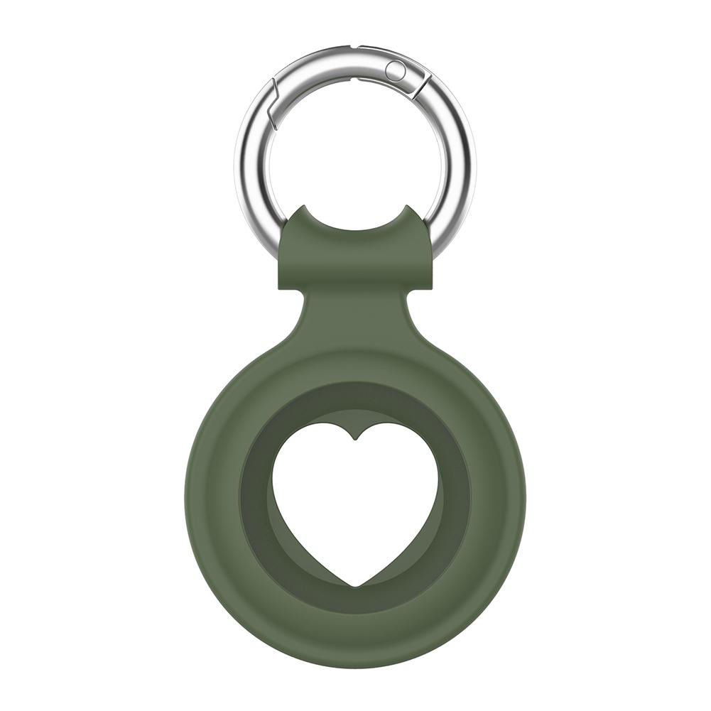 Silicone Protective Keychain Cover for Apple Airtags Solid Silicone Buckle Antilost Protective Covers for Airtag Locator Tracker