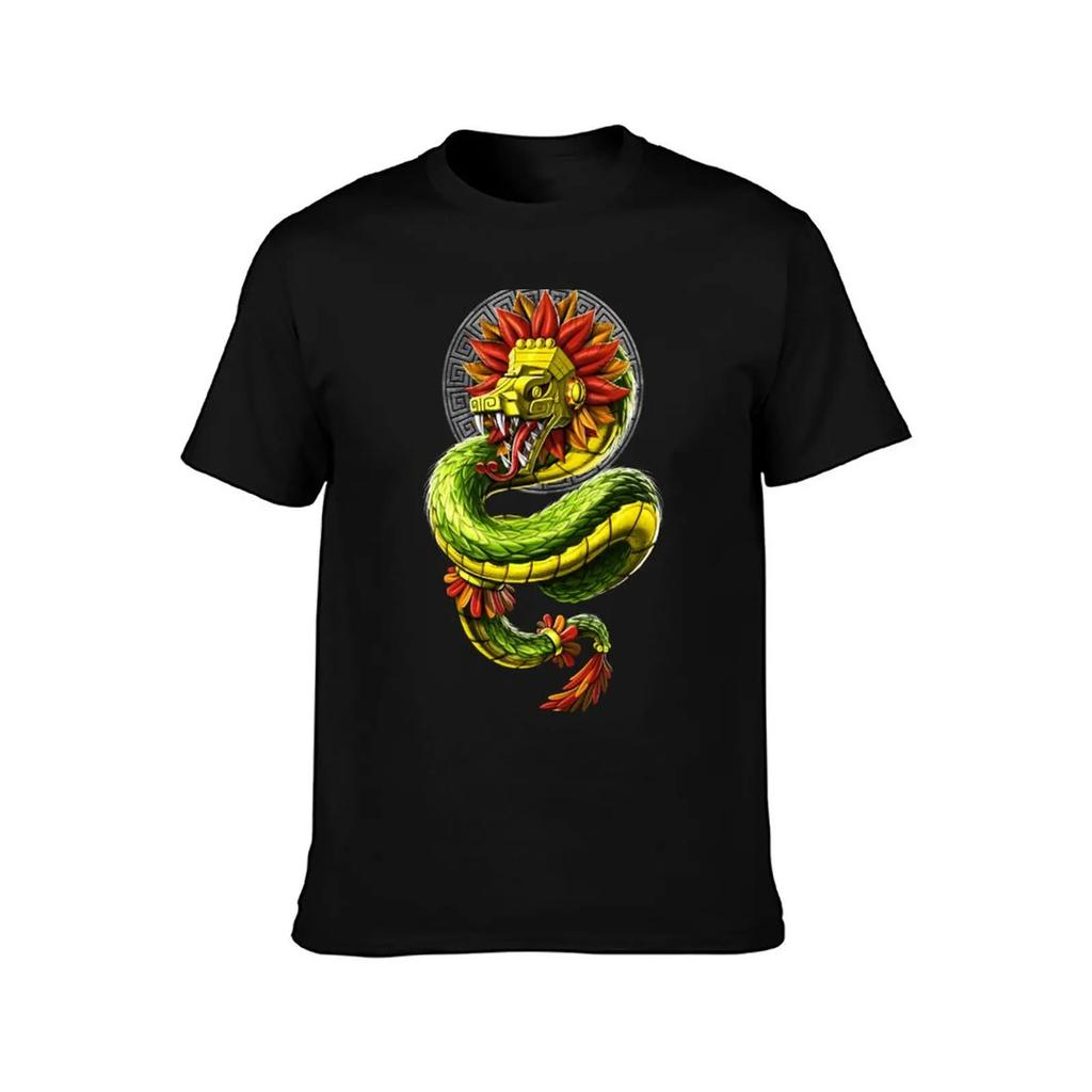 Quetzalcoatl Aztec Serpent God T-Shirt Anime T Shirts Oversized Graphic Tee Summer Clothes Mens Graphic T-shirts Funny