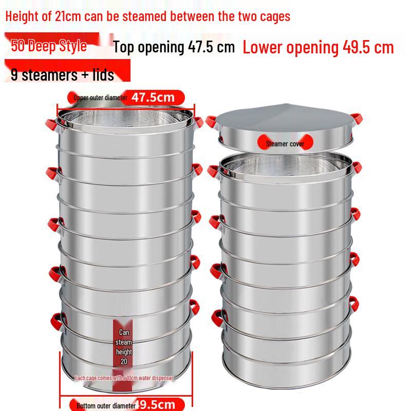 Stainless Steel Multi-Layer Steamer Pot