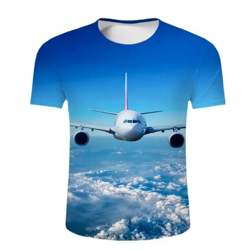 3D Printed T-shirt for Boys and Girls, Fun T-shirt, Fashionable and Casual Men's Round Neck T-shirt